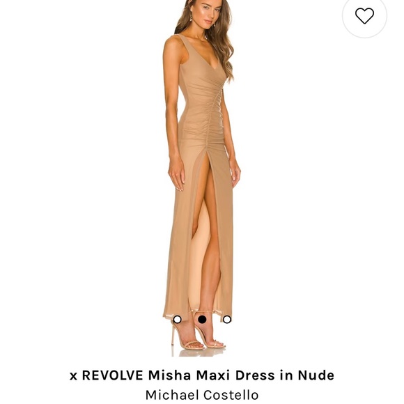Michael Costello Dresses & Skirts - NWT Michael Costello x Revolve Misha Maxi Dress in Nude